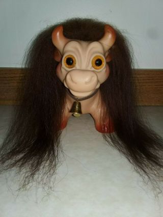 Vintage Large Dam Cow Troll Long Icelandic Hair