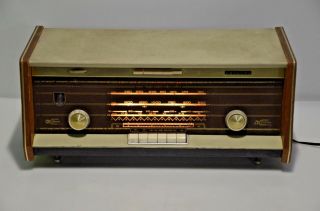 Vintage Philips Tube Radio Fm Long Wave Short Wave Gramm Stereo Bi - Ampli