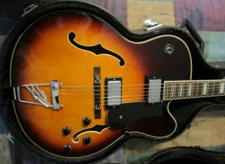 Rare Fender Squier X - 155 Hollowbody Jazz Guitar Same As The Dearmond X - 155