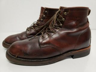 Vintage Chippewa Cordovan Engineer Boots Men 