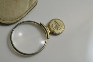 Vintage Walther German Folding Magnifier Coin Stamp Magnifying Glass Loupe