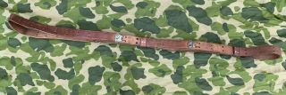 Wwii Us Army M1 Garand 1903 Springfield Rifle M1907 Leather Sling Strap