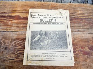 Vintage 1927 Port Arthur Route Kansas City Southern Railway Railroad Brochure