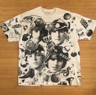 Awesome Vtg 1990’s Beatles Winterland Rock Express T Shirt Warhol Usa