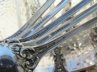 1 LARGE STERLING SILVER ICED TEA SPOON REED BARTON FRANCIS 1 FLATWARE OLD GREAT 6