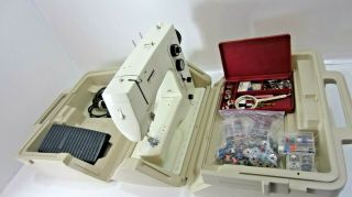 Vintage Bernina 801 Sewing Machine - W/pedal,  Case,  Accessories