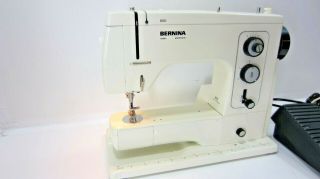 Vintage Bernina 801 Sewing Machine - w/Pedal,  Case,  Accessories 3