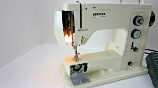 Vintage Bernina 801 Sewing Machine - w/Pedal,  Case,  Accessories 4