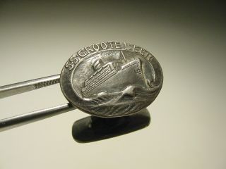 Rare Historical Vintage Silver SS Costa Rica Victory SS Groote Beer Cufflinks 5