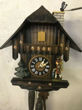 Vintage German Cuckoo Clock Chimney Sweep