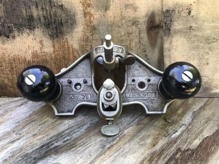 Vintage Stanley No.  71 Router Plane,  With Attachments