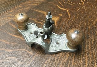 Vintage Stanley No 71 Router Plane Type 8 With Cutter Antique Tool