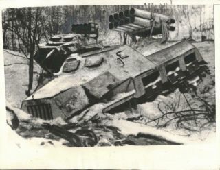 Wwii Abandoned German Panzerwerfer 42 Maultiers On Russian Front Press Photo