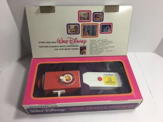 Rare 1972 Action Films Movie Viewer & Cartridge Winnie The Pooh Vintage