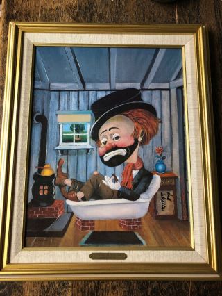 Freddie In The Tub By Red Skelton - Authorized Print Signed Twice 2344/5000