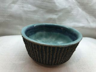 Vintage Mid Century Modern Bruno Gambone Italy Pottery Small Bowl Great Textures