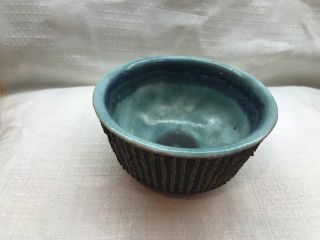 VINTAGE MID CENTURY MODERN BRUNO GAMBONE ITALY POTTERY SMALL BOWL GREAT TEXTURES 2