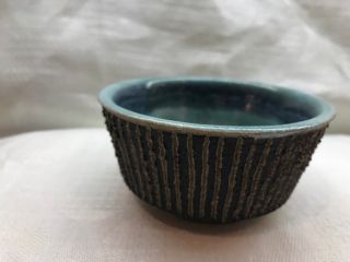 VINTAGE MID CENTURY MODERN BRUNO GAMBONE ITALY POTTERY SMALL BOWL GREAT TEXTURES 4