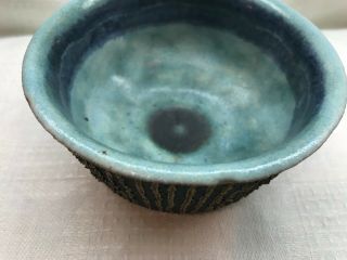 VINTAGE MID CENTURY MODERN BRUNO GAMBONE ITALY POTTERY SMALL BOWL GREAT TEXTURES 6
