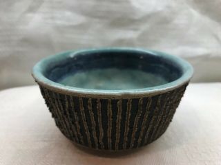 VINTAGE MID CENTURY MODERN BRUNO GAMBONE ITALY POTTERY SMALL BOWL GREAT TEXTURES 7