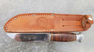 Vintage Remington Rh 51 Fix Blade Knife Boy Scouts Knives With Etch Rare