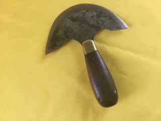 Vintage 1880 - 1900 Cs Osborne & Co.  Newark Nj 5” Round Knife For Leather Cutting