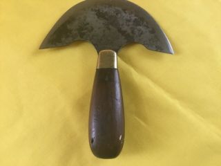 Vintage 1880 - 1900 CS Osborne & CO.  Newark NJ 5” round knife for leather cutting 4