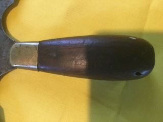 Vintage 1880 - 1900 CS Osborne & CO.  Newark NJ 5” round knife for leather cutting 7