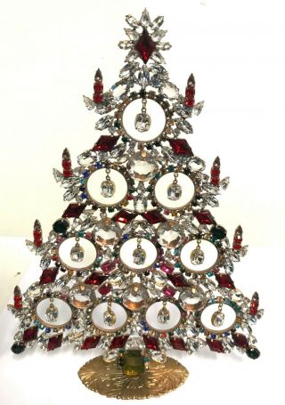 Rhinestone Christmas - Tree - Stand Up Size Xxl Husar.  D - F75