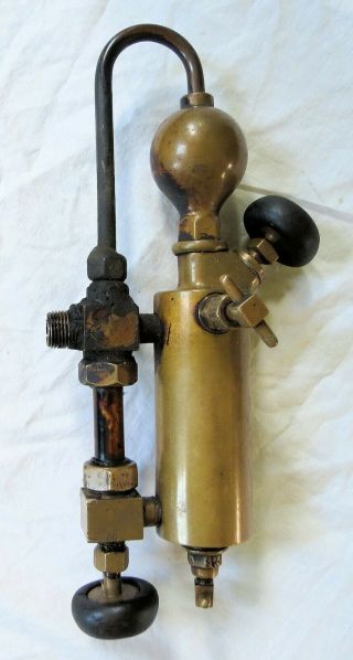 Simplex Nathan Mfg Co Brass Oiler Lubricator Steam Engine Vtg Old Antique