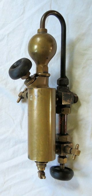 Simplex Nathan Mfg Co Brass Oiler Lubricator Steam Engine Vtg Old Antique 3