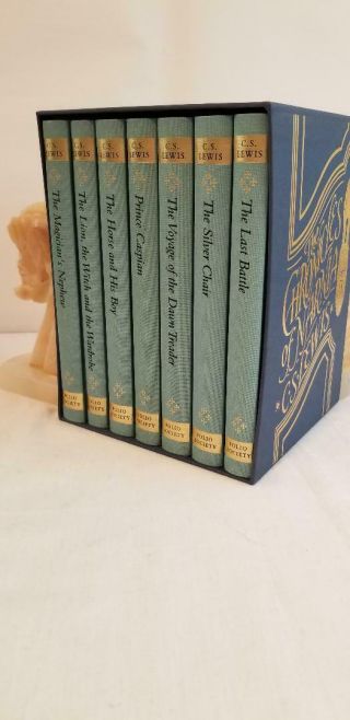 RARE Folio Society,  The Chronicles of Narnia 2012 In LIKE,  W/ Slip - case 10