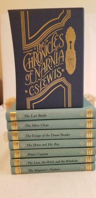 RARE Folio Society,  The Chronicles of Narnia 2012 In LIKE,  W/ Slip - case 5