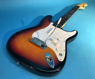 Rock Band Fender Wooden Stratocaster Guitar Xbox 360 Rare Collectable