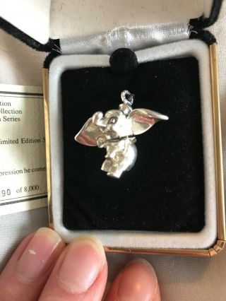 Limited Edition Sterling Silver Disney Charm Dumbo Vintage 2