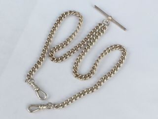 Sterling Silver Double Sided Pocket Watch Chain,  Or Necklace,  Hallmarked 1997