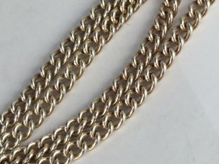 Sterling Silver Double Sided Pocket Watch Chain,  or Necklace,  Hallmarked 1997 7