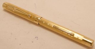 VINTAGE 1930 ' S GOLD FILLED FULL SIZE SWAN MABIE TODD LEVER FILL FOUNTAIN PEN 2