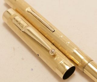 VINTAGE 1930 ' S GOLD FILLED FULL SIZE SWAN MABIE TODD LEVER FILL FOUNTAIN PEN 6