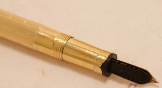 VINTAGE 1930 ' S GOLD FILLED FULL SIZE SWAN MABIE TODD LEVER FILL FOUNTAIN PEN 7