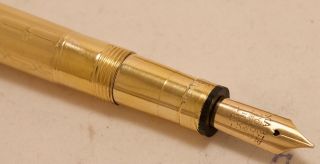 VINTAGE 1930 ' S GOLD FILLED FULL SIZE SWAN MABIE TODD LEVER FILL FOUNTAIN PEN 8