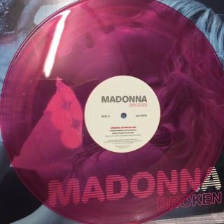 Madonna 12” Broken Vinyl VERY RARE Fan Club Promo OFFICIAL, 3
