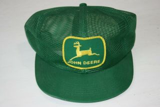 Vintage John Deere Hat Farmer K Products Snapback Trucker