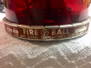 Vintage Federal Signal Teardrop Light Fire Ball Fb1 Police Fire