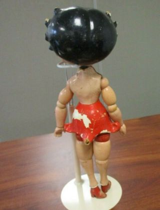 VINTAGE 1930 ' s FLEISCHER STUDIOS WOOD & COMPOSITION JOINTED BETTY BOOP DOLL 7