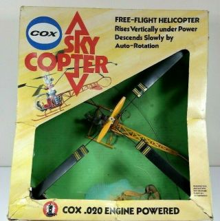 Vintage Cox Sky Copter Flight Helicopter Cox.  020
