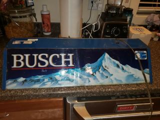 Vintage Advertising Busch Beer Hanging Pool Table Bar Light