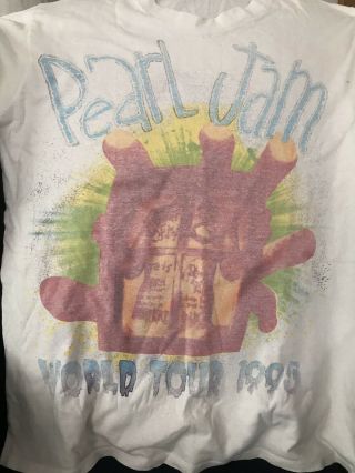 Vintage Pearl Jam Concert Tour Shirt 1995 Vitalogy