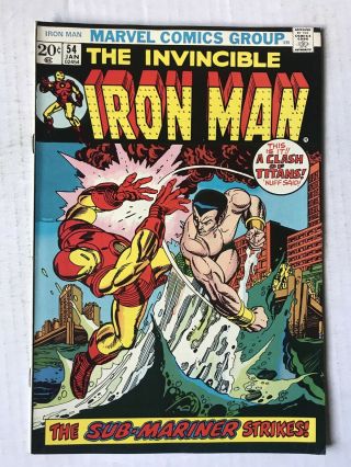 The Invincible Iron Man 54 January 1973 Vintage First Appearance Of Moondragon