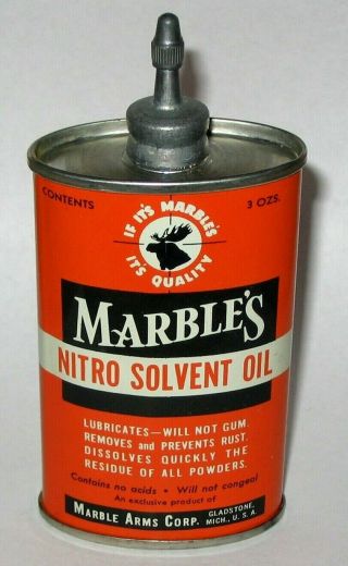 Vintage Marbles Handy Oiler Gun Oil Can Tin Lead Top Topper Household Oil